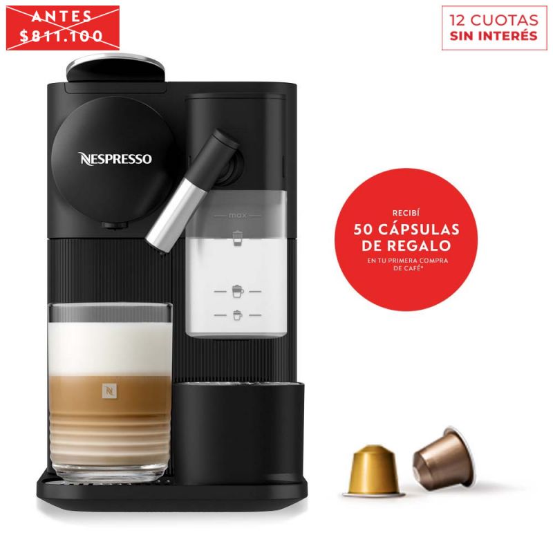 Cafetera Nespresso Lattissima One Black F121-AR-BK-NE Negro