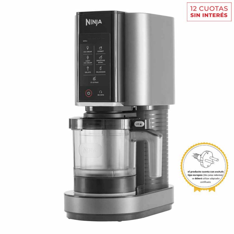 Fabrica de Helados y Bebidas Ninja CREAMI NC300EU 1,4 Lts Gris
