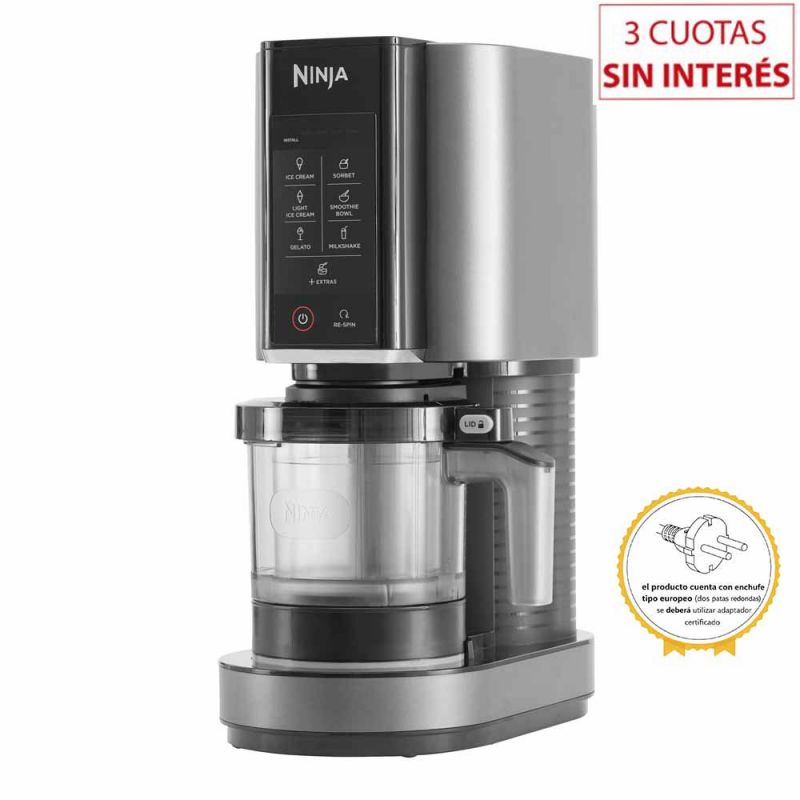 Fabrica de Helados y Bebidas Ninja CREAMI NC300EU 1,4 Lts Gris