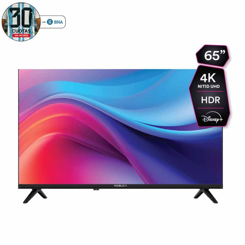 Smart TV 65" Noblex UHD 4K DK65X6550 Gris