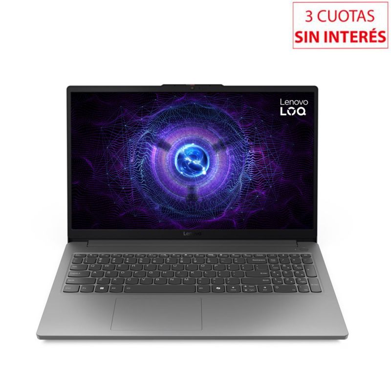 Notebook 15.6" Lenovo LOQ 83LK0018AR Gaming GeForce RTX Intel Core i5 8/512GB Gris