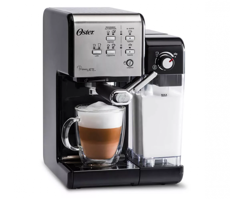 Cafetera Espresso Oster PrimaLatte BVSTEM6701S 19Bar Silver