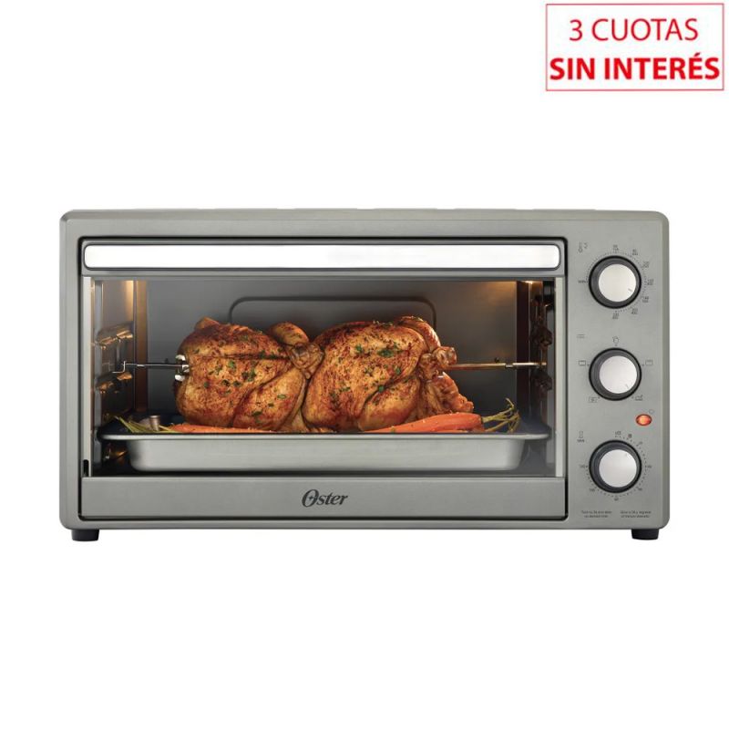 Horno Eléctrico 60Lt Oster TSSTTV60MNS-054 C/Spiedo Inox