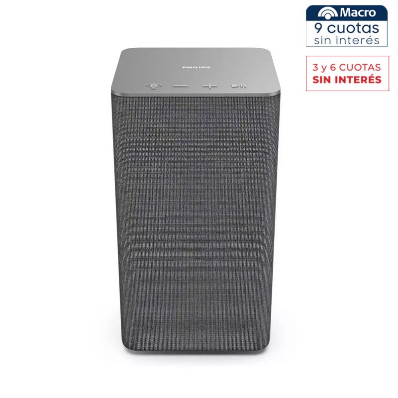 Parlante Inalámbrico Philips TAW6205/10 Ambilight Bluetooth Silver