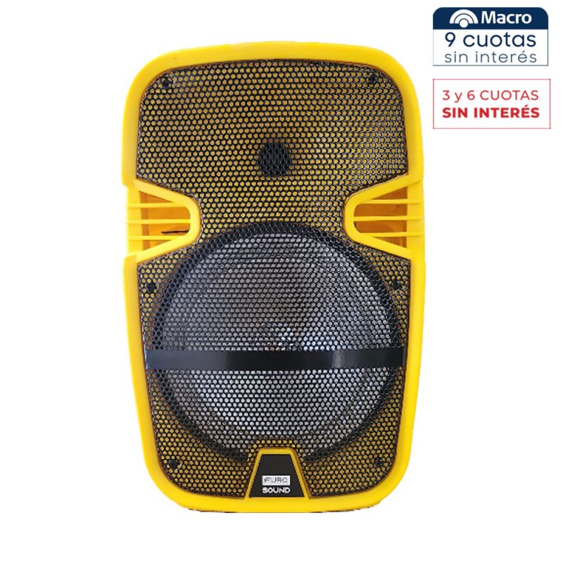 Parlante Portátil Bluetooth Eurosound ES-PACH08-6PM Miami Sunrise Amarillo