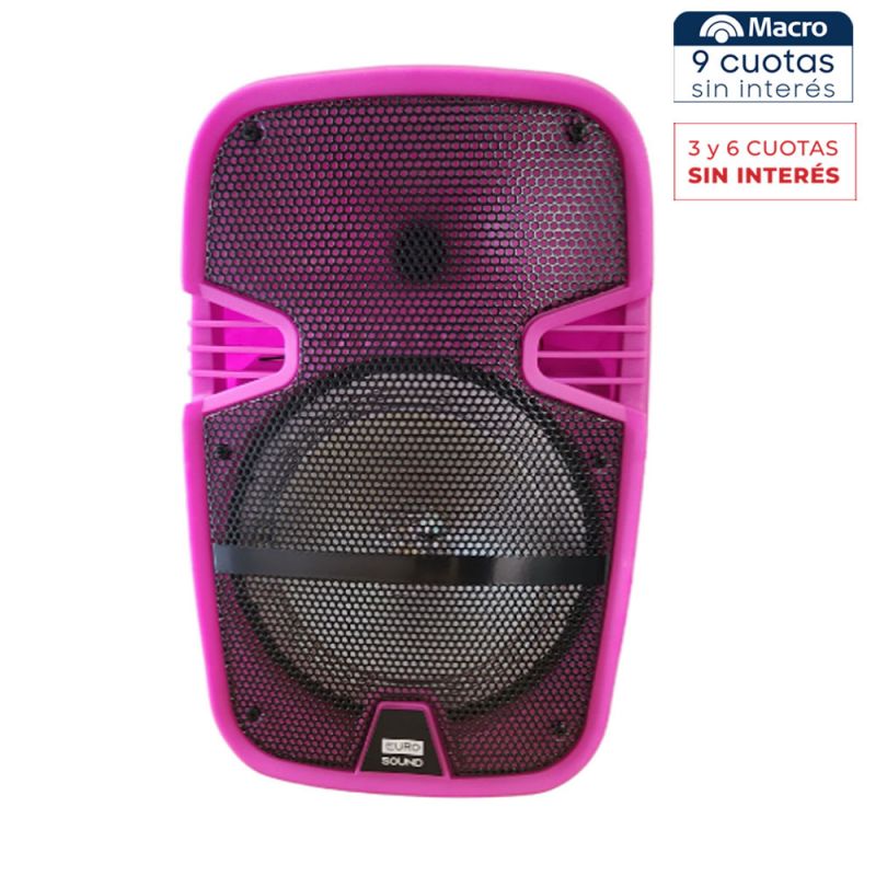 Parlante Portátil Bluetooth Eurosound ES-PACH08-7PM Miami Sunrise Rosa