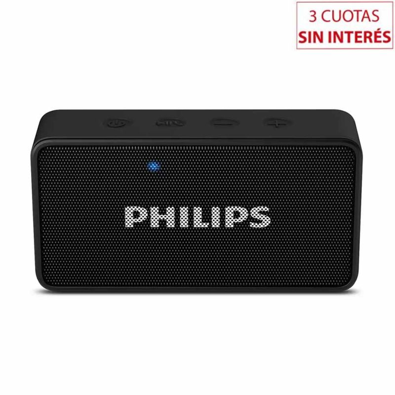 Parlante portátil Bluetooth Philips BT60BK Negro