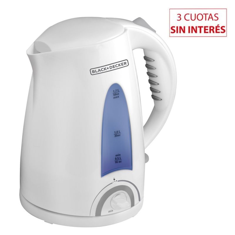 Pava Eléctrica Black & Decker KE002W Blanco