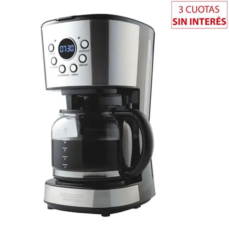 Cafetera de Filtro 1.8Lts Peabody PE-CT4207 Inox