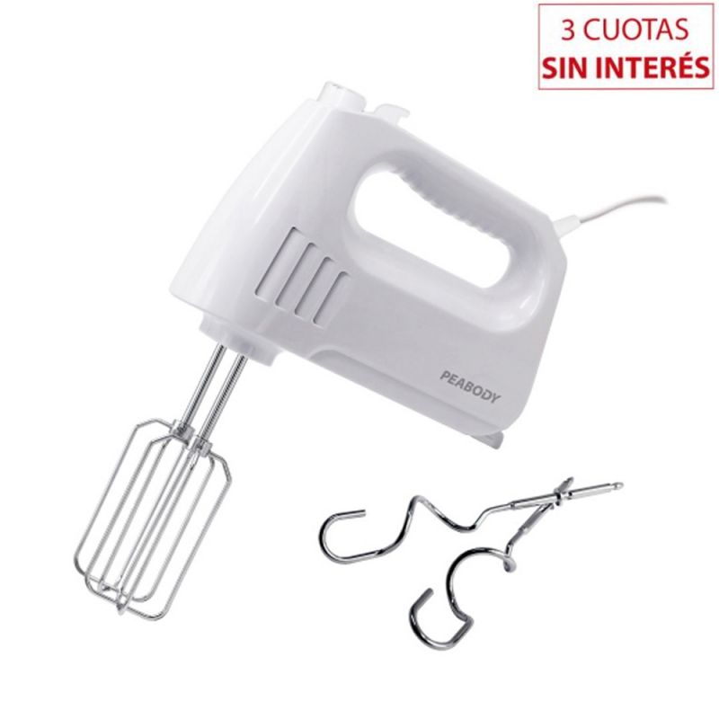 Batidora de Mano Peabody PE-HM550 300w Blanca