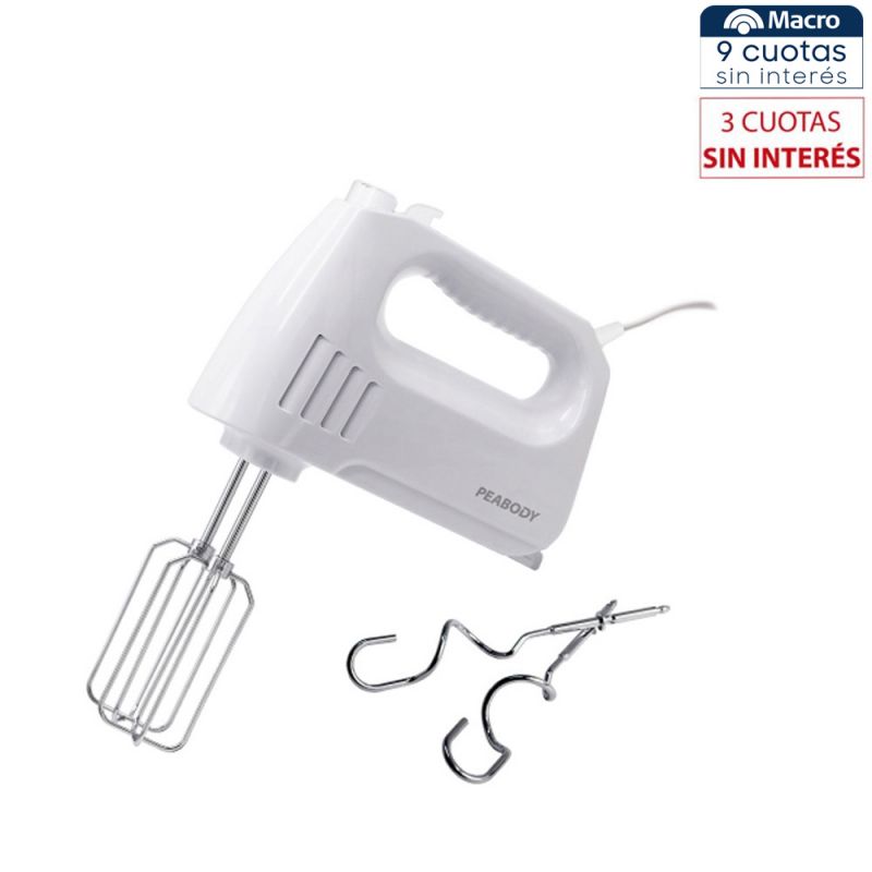 Batidora de Mano Peabody PE-HM550 300w Blanca