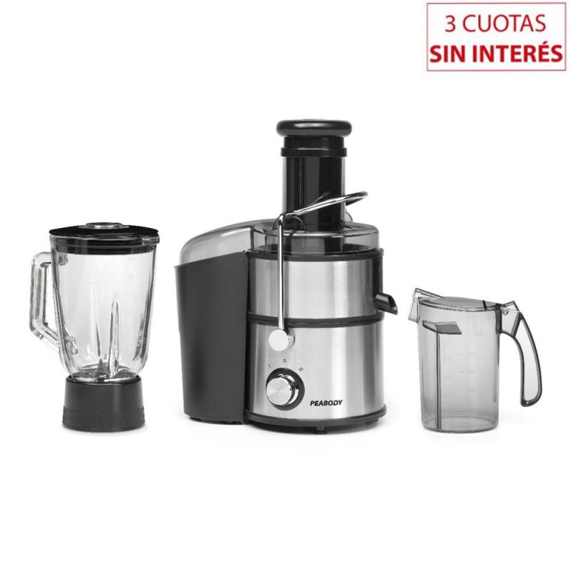 Juguera Centrífuga con Licuadora Peabody PE-JL6003 Inox