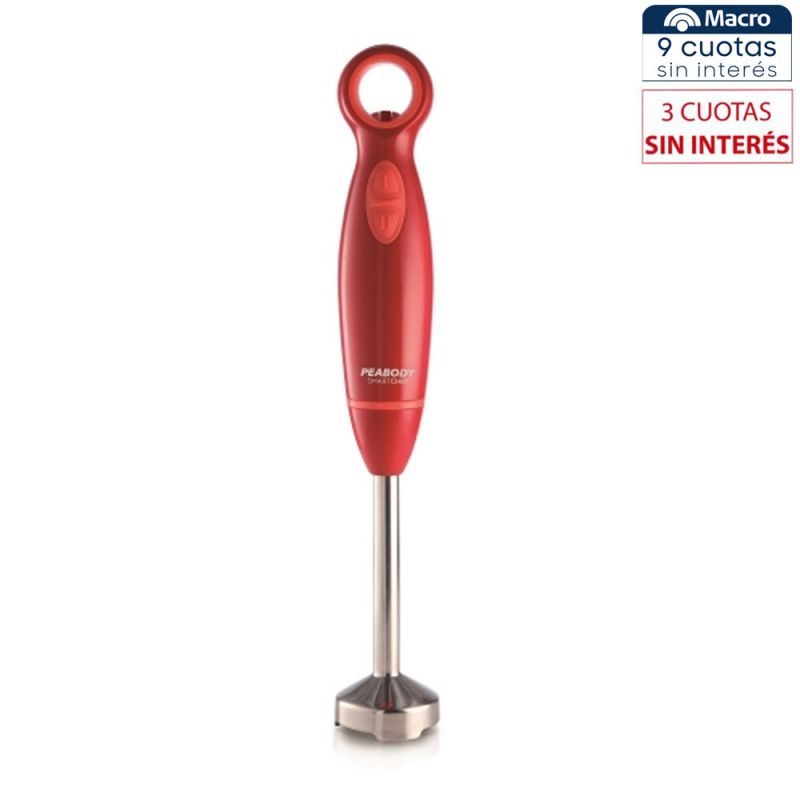 Licuadora de Mano Peabody PE-LM322 Roja