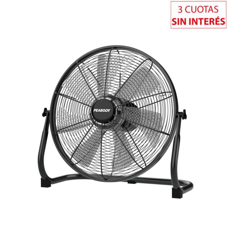 Turboventilador a Batería 16" Peabody PE-VTB1630N USB Negro