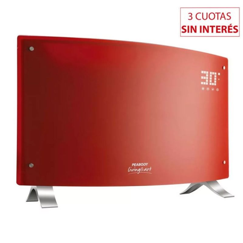 Peabody Vitroconvector Digital PE-VQD20R Rojo