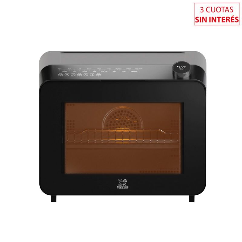 Freidora de Aire + Horno Eléctrico 25Lts Peugeot Le Havre PN-EO252 Negro