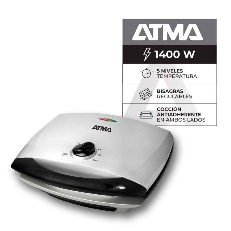 Parrilla Electrica Atma PG4720 Gris