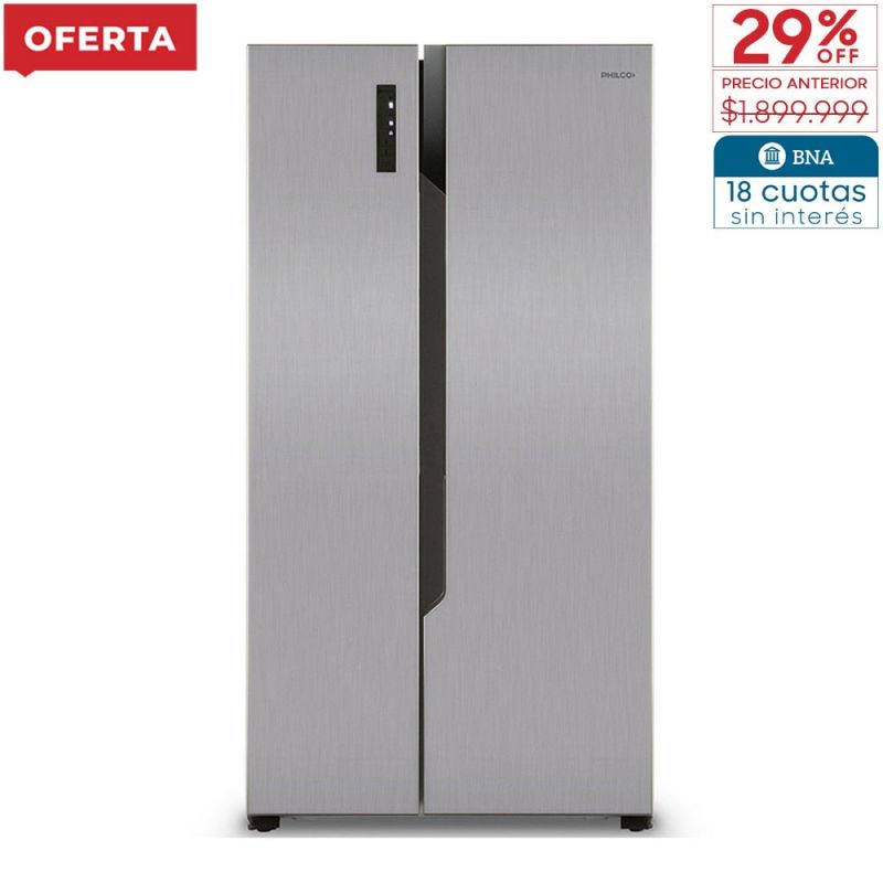 Heladera Side By Side Philco PHSB555XT 492Lts No Frost Inox
