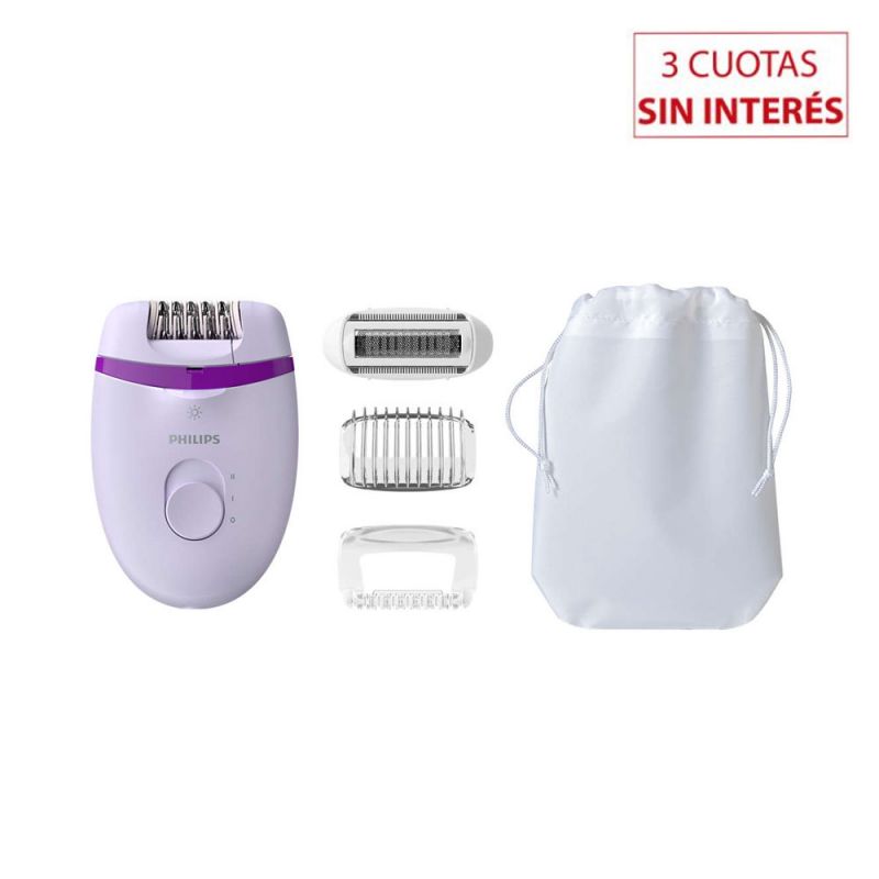 Depiladora Electrica Philips Satinelle Essential BRE275/00 con Cable