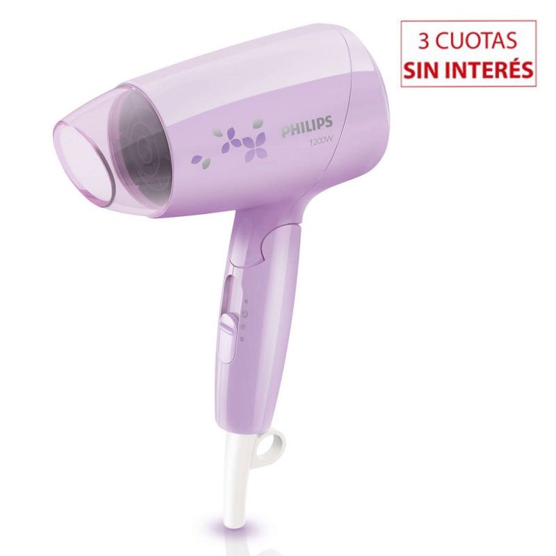 Secador de Cabello Philips BHC010/70 Essential Care 1200w Rosa