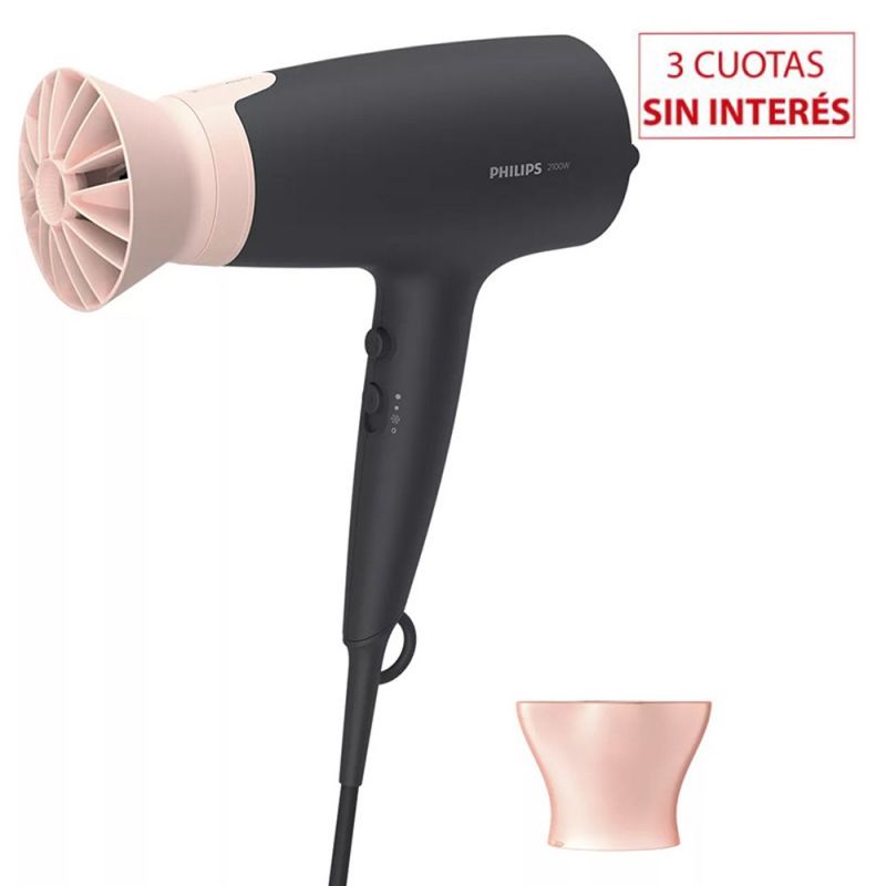 Secador de cabello Philips BHD350/10 ThermoProtect 2100w Negro