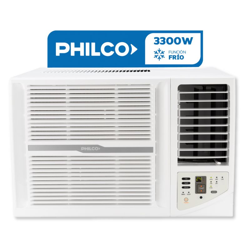 Aire Acondicionado Ventana Philco 2838F 3300W PHW32CA3AN Solo Frío