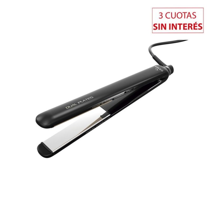 Plancha de Cabello Gama CP14 On-Off Dual Plate Negro