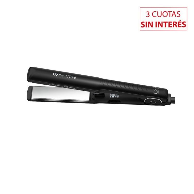 Plancha de Cabello Profesional GAMA G-Style GSE Oxy Active Negro