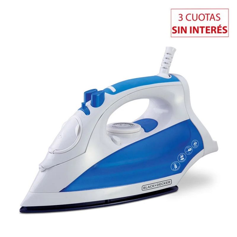 Plancha Vapor Black + Decker Nano Ceramic IR7014-AR/8957 Azul