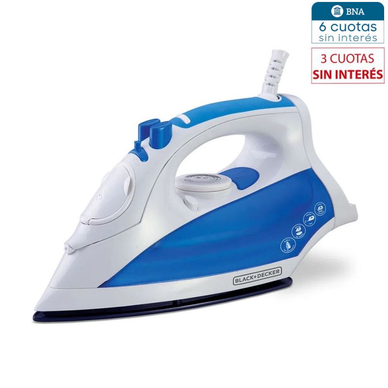 Plancha Vapor Black + Decker Nano Ceramic IR7014-AR/8957 Azul