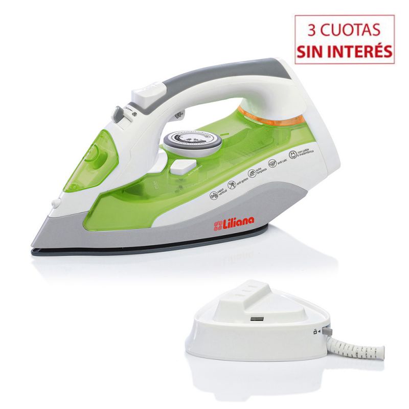 Plancha Vapor inalámbrica Liliana Practistyle RPV501 Verde