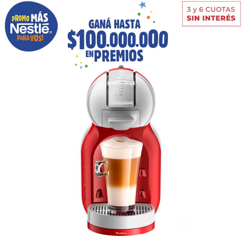 Cafetera Moulinex Mini Me PV120558/1205 Roja con Gris