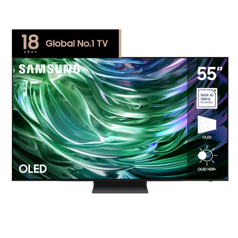 Smart TV 55" Samsung OLED 4K UHD QN55S90CAGCZB Negro