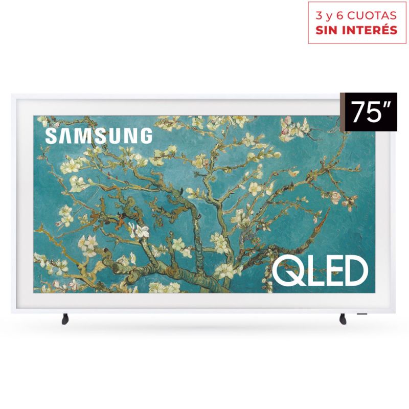 Smart TV 75" Samsung The Frame QLED 4K UHD QN75LS03BAGCZBB Blanco