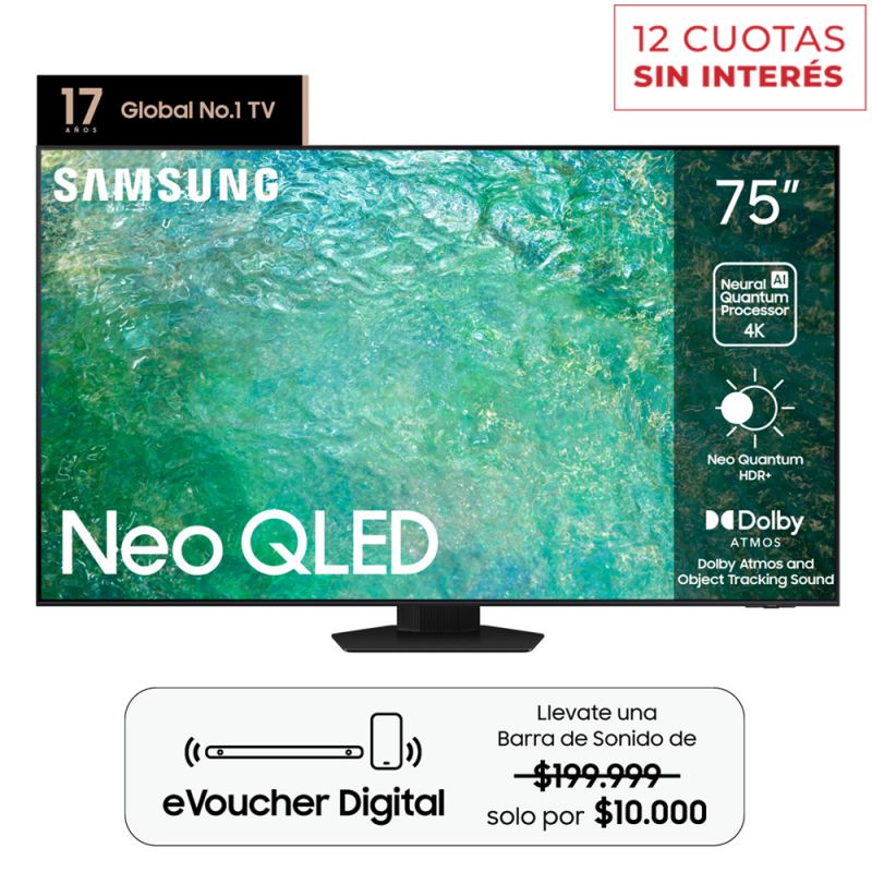 Smart TV 75" Samsung Neo QLED 4K QN75QN85CAGCZB Negro