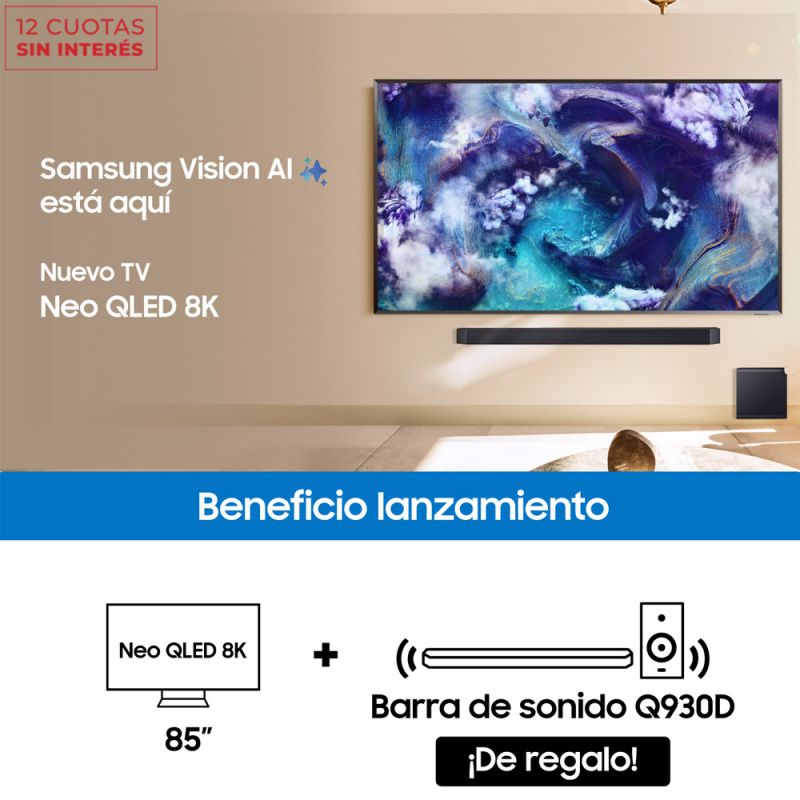 QN85QN900FGXZB/LED 85"QN900F 8K NeoQLED SMART TV