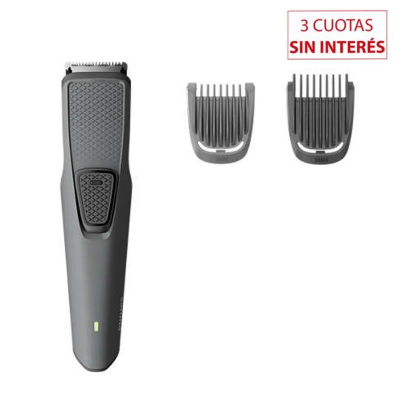 Recorta Barba Philips Beardtrimmer BT1209 USB Gris