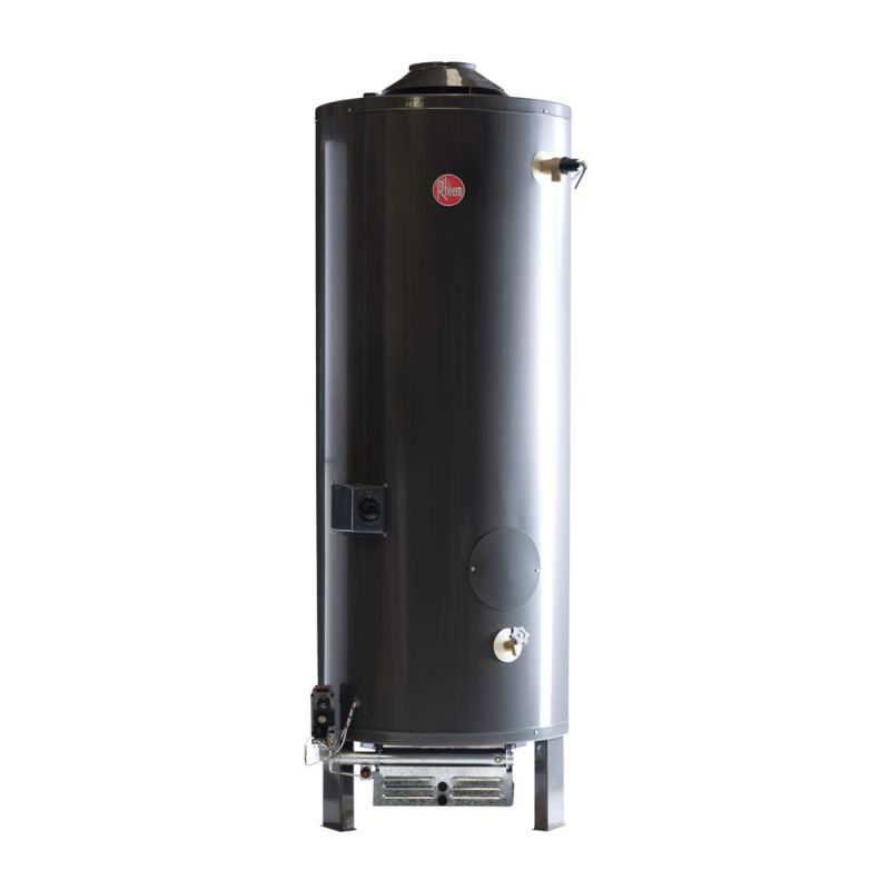 Termotanque Comercial a Gas Natural 300Lts Rheem RHCTP300N Pie C/Superior