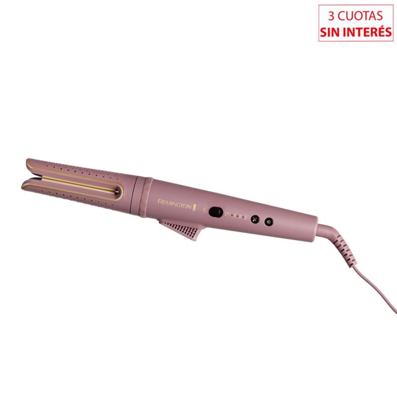 Rizador de Cabello Remington AIRvive CI8930-220A Giratorio Anti Frizz Rosa Viejo