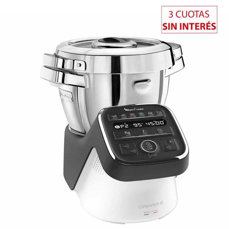 Robot de Cocina Moulinex HF809820 Cuisine Companion XL Blanco con Inox