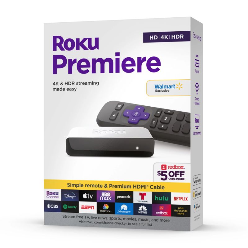 Reproductor Streaming Roku Premiere 3920RW HD 4K Blanco