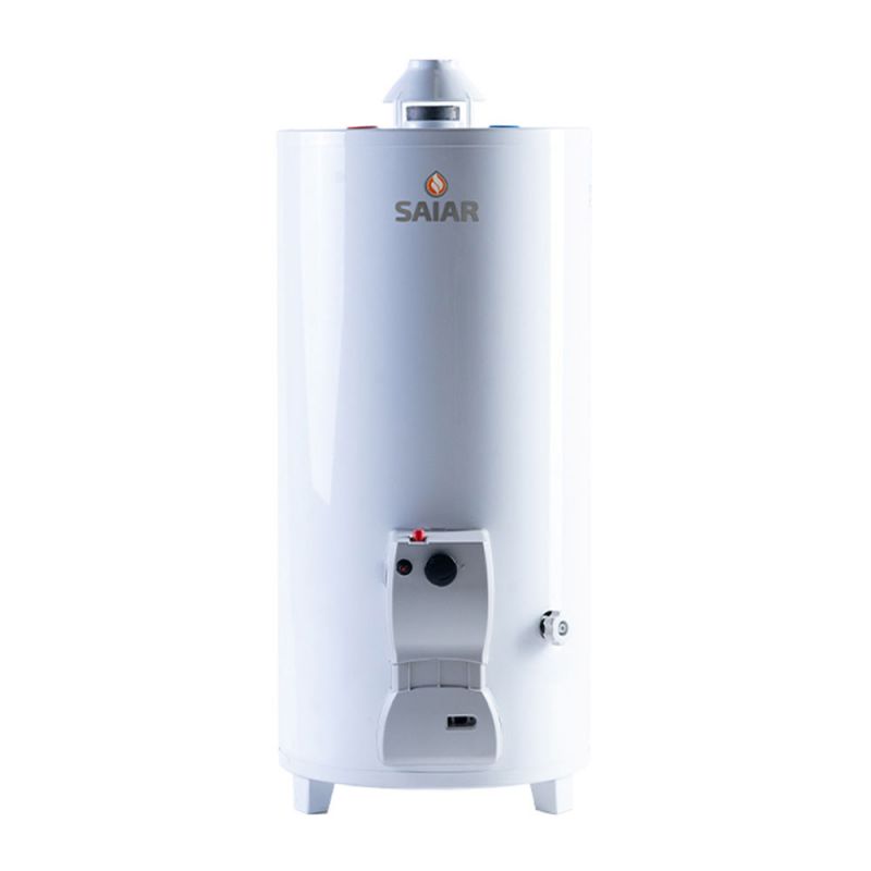 Termotanque 80Lts Multigas Saiar TPG080MSA Pie C/Superior Blanco
