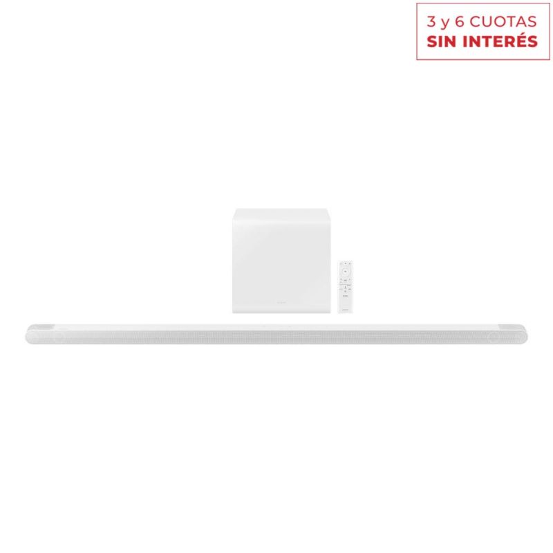 SoundBar Ultra Slim + Subwoofer Samsung HW-S801B/ZB Bluetooth Blanco
