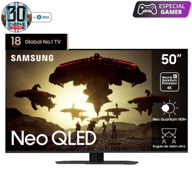 Smart TV Gaming 50" Samsung Neo QLED 4K QN50QN90CAGCZB Gris