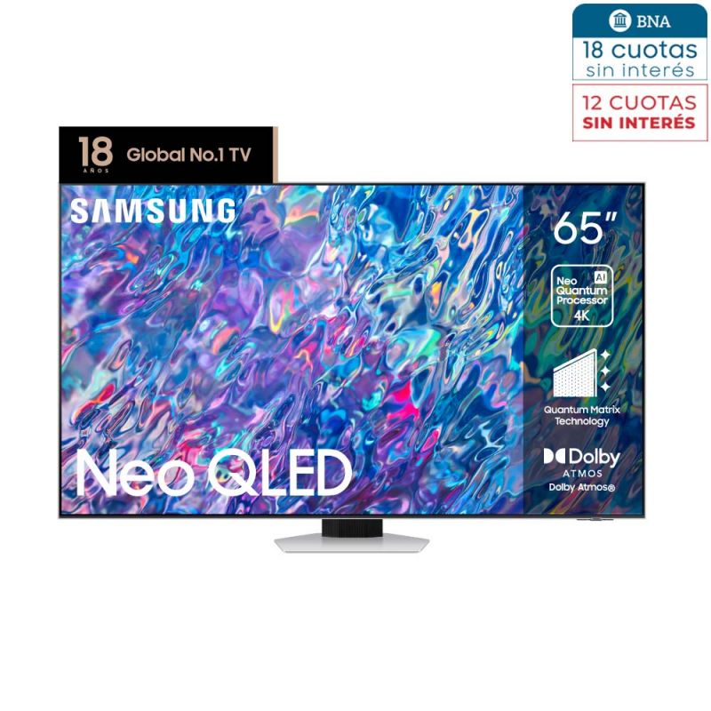 Smart TV 65" Samsung Neo QLED 4K UHD QN65QN85BAGCZB Gris