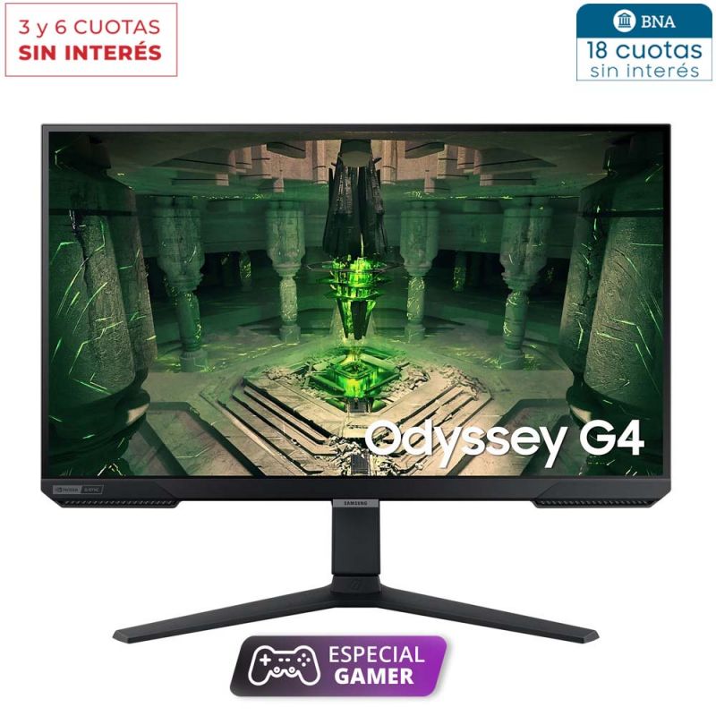Monitor Gamer 26.9" FHD Samsung Odyssey G4 LS27BG400ELCZB Negro