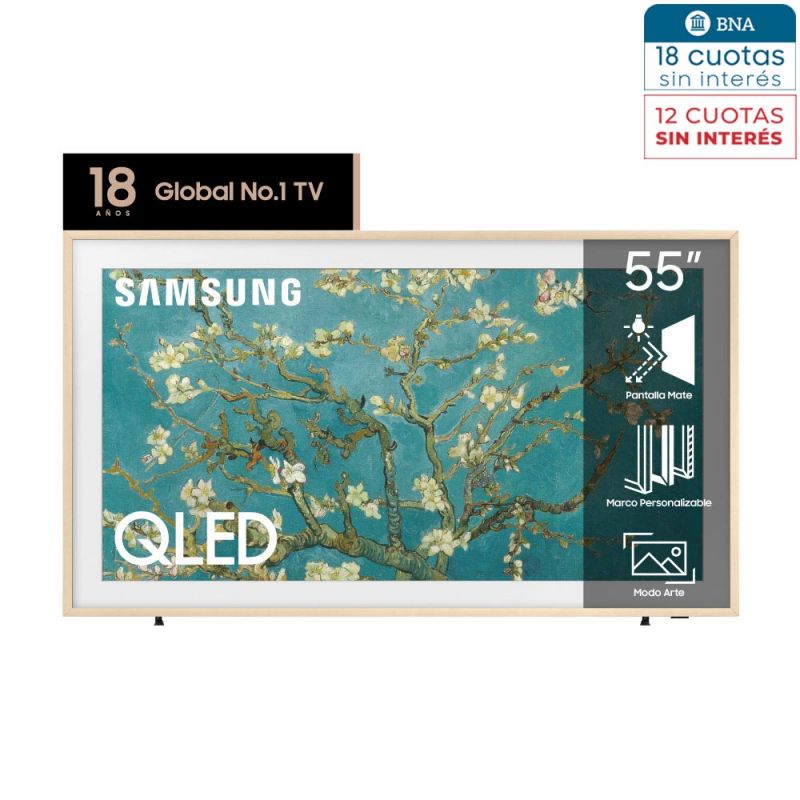 Smart TV 55" Samsung The Frame QLED 4K UHD QN55LS03BAGCZBT Beige