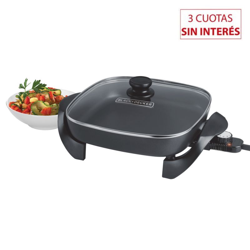 Sartén Eléctrico Black And Decker SK1212B Negro