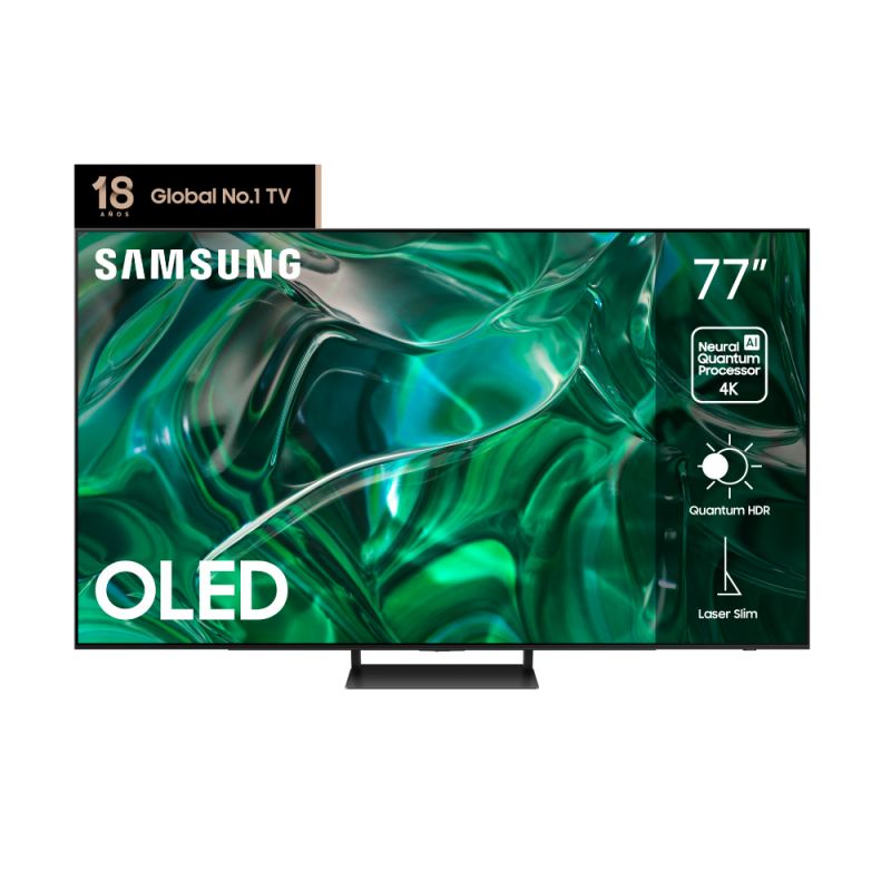 Smart TV 77" Samsung OLED 4K UHD QN77S90CAGCZB Negro