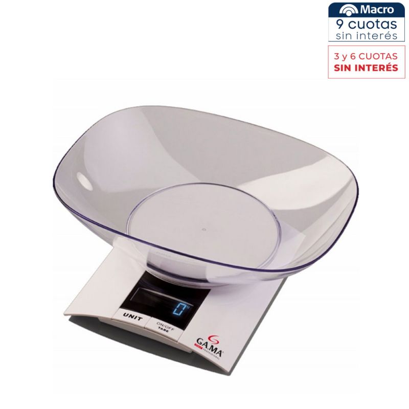 Balanza de Cocina Digital Gama SCK500 Blanco